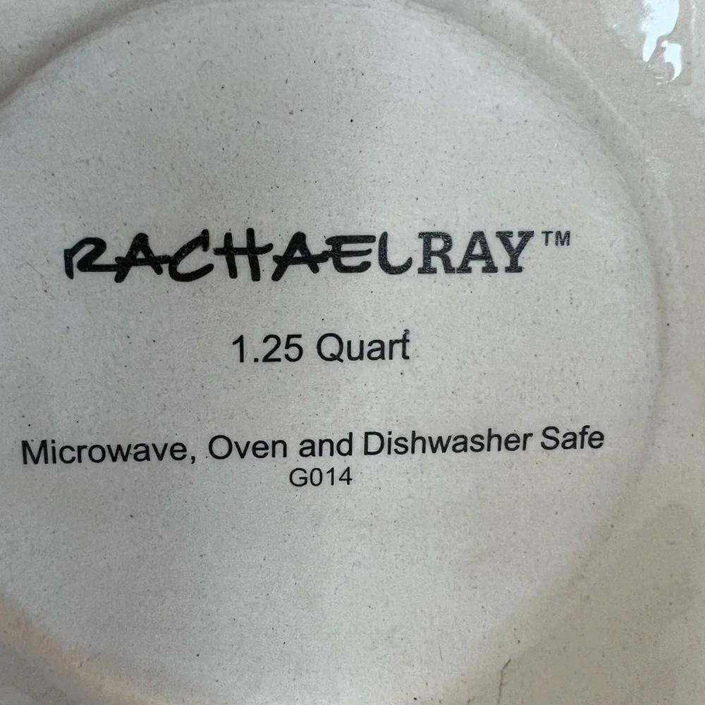 Rachel Ray Set of 2 - 1.25 & 2.25 Double Bubble Ovals Stone Wear Cookware.